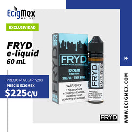 Líquido/ Eliquid para vapeo FRYD Twist e-liquid varios sabores 60 mL