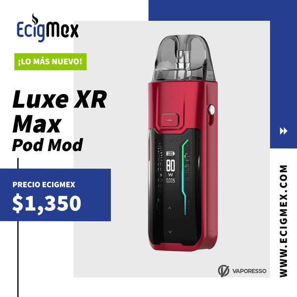 Kit Inicial POD MOD Vaporesso Luxe XR Max 2800 mAh de batería interna –  EcigMex