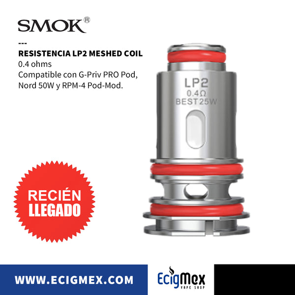 Resistencia para Pod Smok Novo 4 LP1 Coil Dual y Meshed Coil de 0.8 y 1