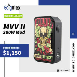 BOX MOD Dovpo MVV II Hasta 280 W de potencia varios colores con diseños únicos