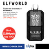 NUEVO POD Desechable ELFWORLD AI22000 Batería de 650 mAh Pantalla indicadora de Carga y Líquido Hasta 22,000 Vapeadas y 26 mL de Nic Salts