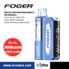 POD Desechable FOGER SWITCH PRO 1050 mAh Único con Cartucho Intercambiable Con indicador de Batería y Líquido Hasta 30,000 Vapeadas y 26 mL de Nic Salts