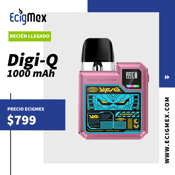 POD Vapeador Geek Vape Digi-Q Batería de 1000 mAh Vapeo MTL Compatible con Cartucho Q de 0.6 y 1.2 ohms