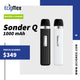 POD Vapeador Geek Vape Sonder Q Batería de 1000 mAh Vapeo MTL Cartucho Q de 0.8 ohms Ligero y Portable