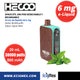 NUEVO POD Desechable Hecoo Space DTL 30K Batería de 800 mAh Pantalla indicadora de Carga y Líquido Hasta 30,000 Puffs y 20 mL de e-Liquid de 6 mg