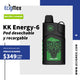 POD Desechable KK Energy-6 650 mAh Hasta 12,000 Vapeadas y 17 mL de Nic Salts