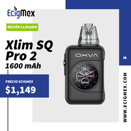 Kit Inicial POD OXVA Xlim SQ PRO 2 Batería 1600 mAh Potencia de 30W para Nic Salts Pantalla Touch Diseño Box Mod
