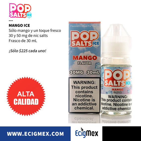 Líquido/ Eliquid NUEVAS Sales de Nic para vapeo POP SALTS by Twist varios sabores 30 mL