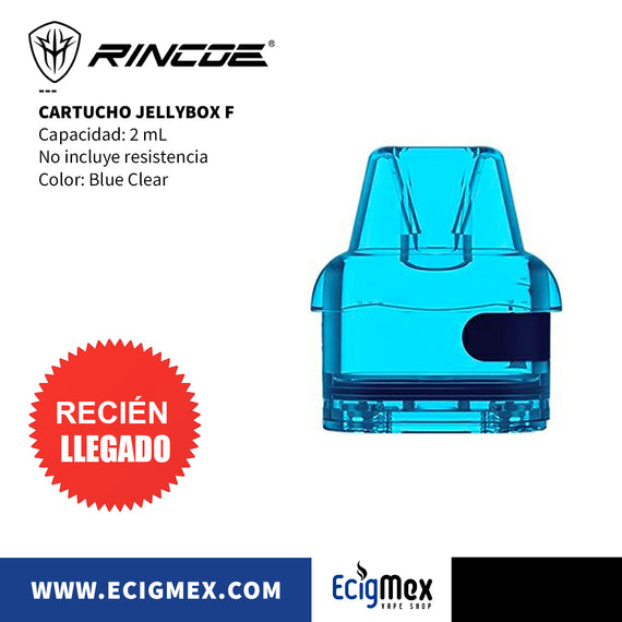 Cartucho Rincoe Jellybox F Varios Colores Capacidad 2 mL Diseño traslúcido
