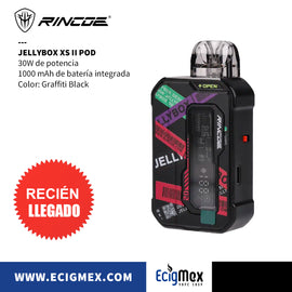 POD Rincoe Jellybox XS II Kit 1000 mAh de Batería 30W de potencia Diseño Retro y colorido