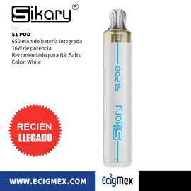 Kit de Vapeo Sikary S1 Batería integrada de 650 mAh 16W de potencia Recomendado para Nic Salts