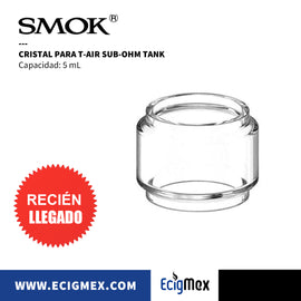 Cristal para atomizador Smok T-Air Sub Tank Capacidad para 5 mL