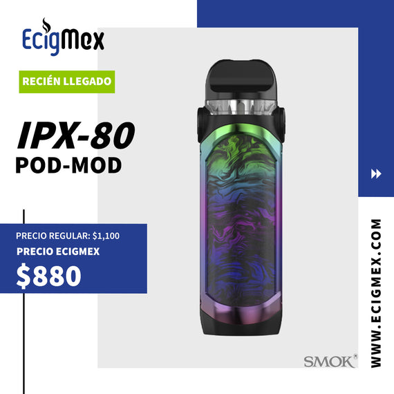 POD MOD Kit Smok IPX-80 a prueba Agua-Golpes-Polvo 3000 mAh potencia 80W