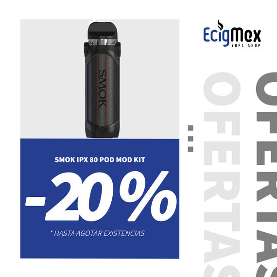 POD MOD Kit Smok IPX-80 a prueba Agua-Golpes-Polvo 3000 mAh potencia 80W