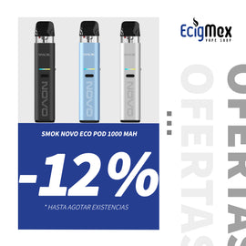 Kit Inicial Smok Novo Eco POD 1000 mAh Ideal para Nic Salts Estética portable