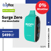 NUEVO POD Desechable Sofi Surge 25K Zero CERO NICOTINA Batería 600 mAh Pantalla indicadora de Carga y Líquido Hasta 25,000 Vapeadas y 22 mL de Líquido SIN Nicotina