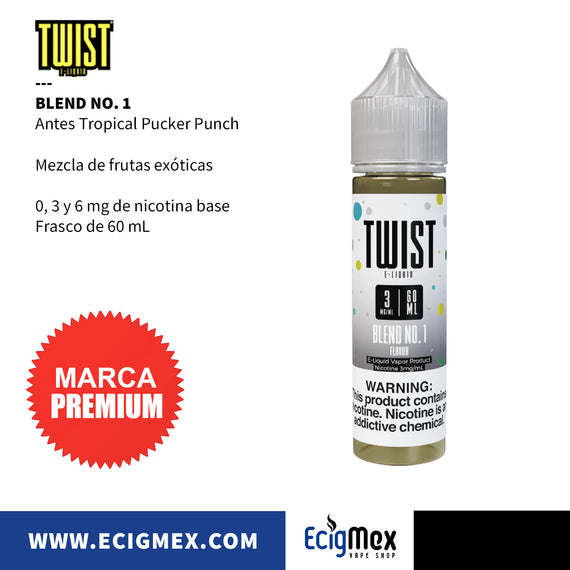 Líquido/ Eliquid para vapeo Twist Eliquid varios sabores originales 60 mL Nic Base