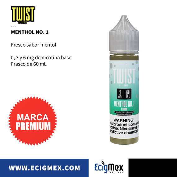 Líquido/ Eliquid para vapeo Twist Eliquid varios sabores originales 60 mL Nic Base