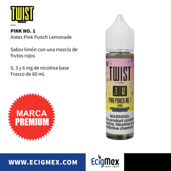 Líquido/ Eliquid para vapeo Twist Eliquid varios sabores originales 60 mL Nic Base