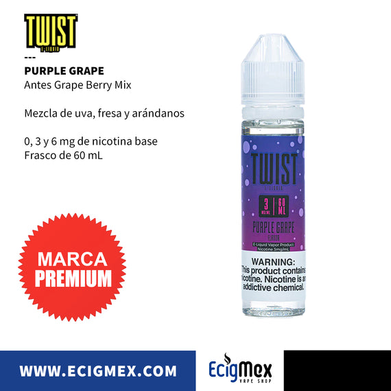 Líquido/ Eliquid para vapeo Twist Eliquid varios sabores originales 60 mL Nic Base