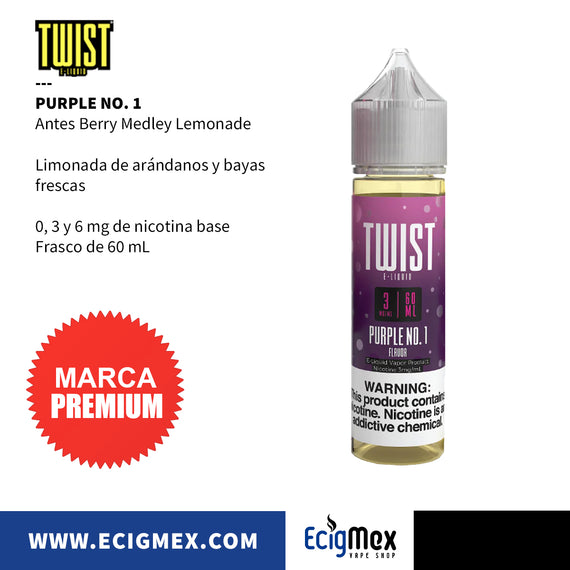 Líquido/ Eliquid para vapeo Twist Eliquid varios sabores originales 60 mL Nic Base