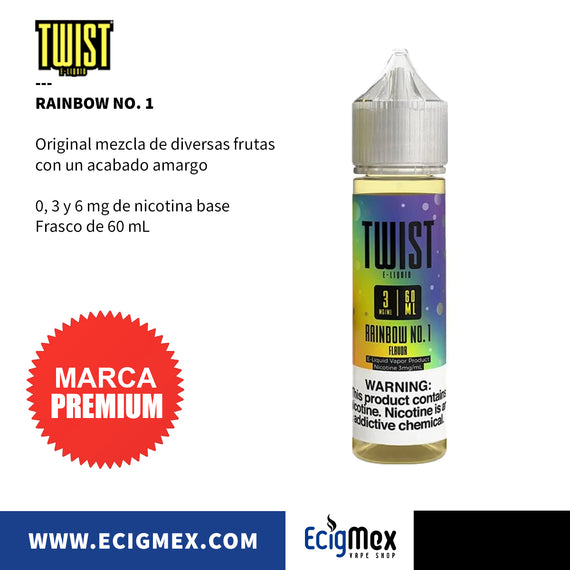 Líquido/ Eliquid para vapeo Twist Eliquid varios sabores originales 60 mL Nic Base