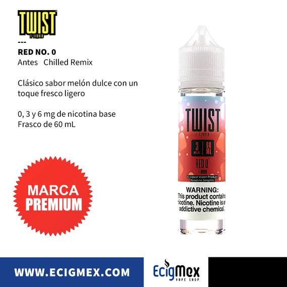 Líquido/ Eliquid para vapeo Twist Eliquid varios sabores originales 60 mL Nic Base