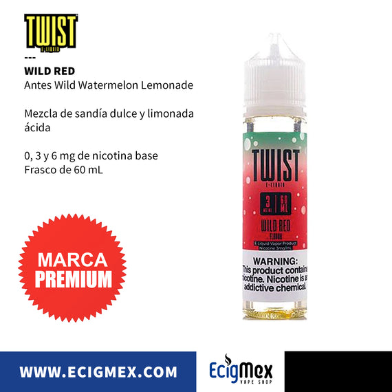 Líquido/ Eliquid para vapeo Twist Eliquid varios sabores originales 60 mL Nic Base