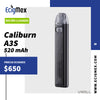 POD Uwell Caliburn A3S 520 mAh Recomendado para sales de nicotina Tecnología Pro-Focs