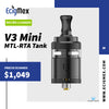 Atomizador Reconstruible Vandy Vape V3 Mini MTL RTA Tank Serie Berserker Versión Compacta y Nuevo Drip Tip