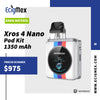 NUEVO POD Inicial Vaporesso XROS 4 NANO Gran Batería 1350 mAh Cartucho 0.6 y 0.8 ohms Estilo Box Portable y Moderno