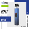 NUEVO POD Inicial Vaporesso XROS 4 1000 mAh Cartucho 0.6 y 0.8 ohms Diseño Estético con 3 modos de salida y Pantalla