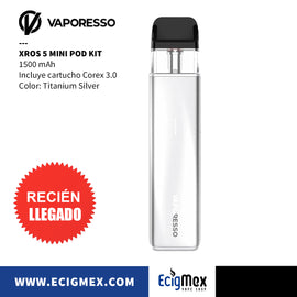 NUEVO POD Inicial Vaporesso XROS 5 MINI 1500 mAh Tecnología Corex 3.0