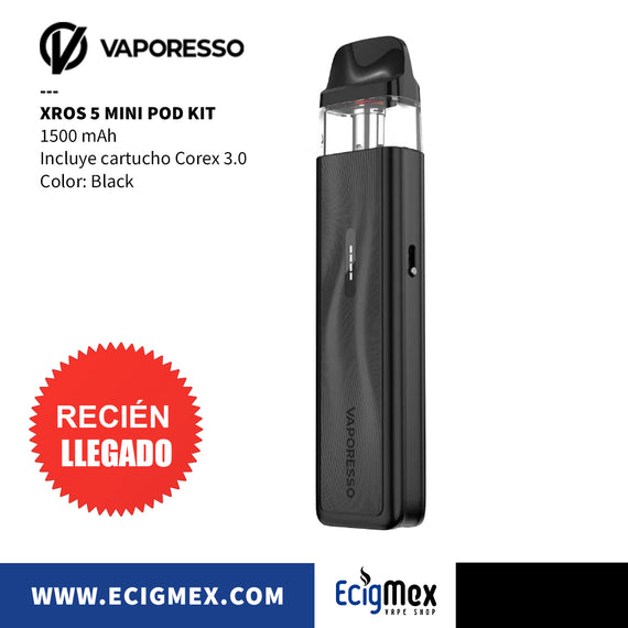 NUEVO POD Inicial Vaporesso XROS 5 MINI 1500 mAh Tecnología Corex 3.0