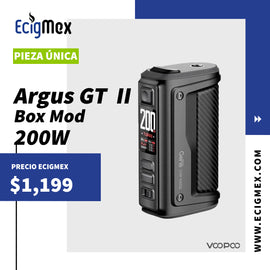 MOD Voopoo Argus GT II 200W de Potencia IP68 Tri-Proof Requiere 2 baterías 18650 Potencia Volcánica