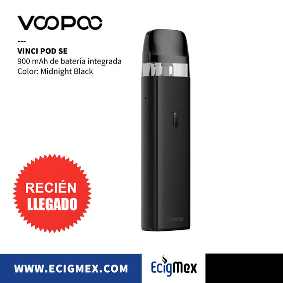 Kit Inicial Voopoo Vinci POD SE 900 mAh 15W Nuevo Cartucho con 4 orificios para Vapeo Ultradenso