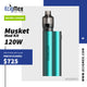 MOD Voopoo Musket Kit Vaporizador 120W de Potencia Incluye PnP Tank Compatible con RBA Diseño-Portabilidad y Potencia All in One