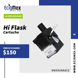 Cartucho para cigarro electrónico Wismec HiFlask con capacidad de 5.6 mL