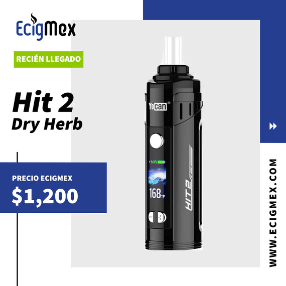 Equipo Vaporizador Yocan HIT 2 Dry Herb Vaporizer 1800 mAh Para Hierba Seca