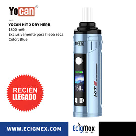Equipo Vaporizador Yocan HIT 2 Dry Herb Vaporizer 1800 mAh Para Hierba Seca