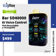 POD Desechable iJoy Bar SD40000 AI Voice Control Batería de 750 mAh Pantalla indicadora de Carga y Líquido Hasta 40,000 puffs y 20 mL de Nic Salts con sabores únicos