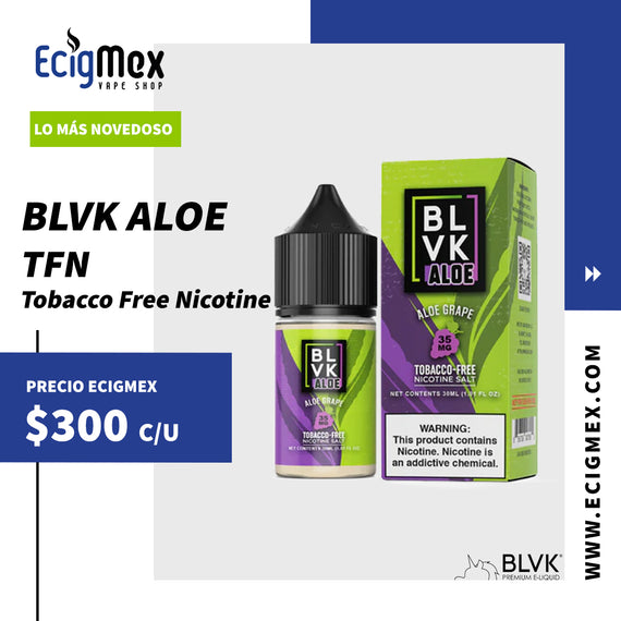 Líquido / Eliquid para vapeo BLVK Unicorn Serie ALOE Sales de Nicotina TFN Tobacco Free Nicotine Varios Sabores 30 mL