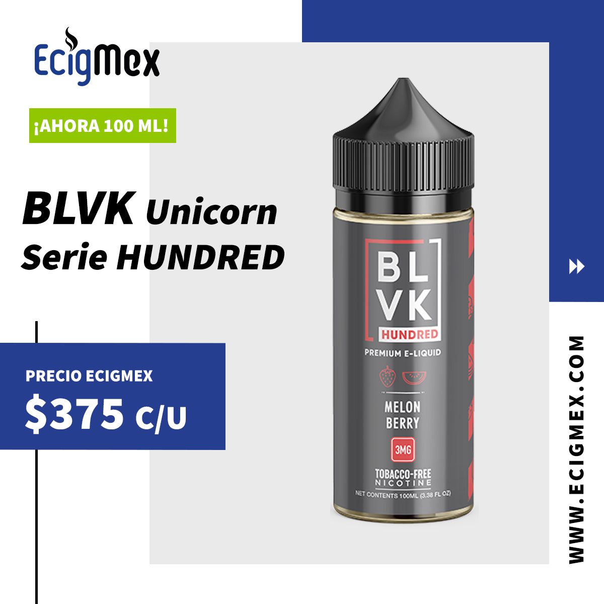 Compra Líquido / Eliquid para vapeo BLVK SALT PLUS varios sabores 30 mL –  EcigMex