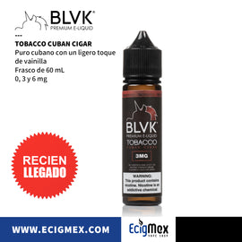 Líquido / Eliquid para vapeo BLVK Unicorn Serie TBCO Tabacos varios sabores 60 mL