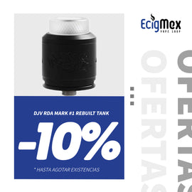 Atomizador Reconstruible Dejavu DJV RDA Mark #1 Tank Bricolaje DIY Dual Coils