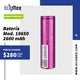 Batería para vapeador Efest 18650 2600 mAh Marca Premium 40A Máximo Rendimiento de Descarga