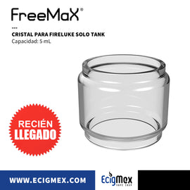 Cristal para Atomizador electrónico Freemax Fireluke Solo Glass con capacidad de 5 mL