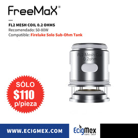 Resistencia para vaporizador Freemax Fireluke Solo FL2 Mesh 0.2 ohms