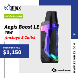 ¡Edición Aún Más Especial con 5 Coils! MOD POD GeekVape Aegis Boost LE Luxury Edition 40W Resistente al Agua Vaper MTL-DL