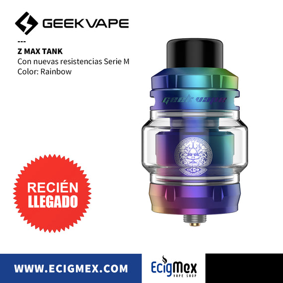 Atomizador Geekvape Z MAX Nueva Resistencia Serie M-Coil 810 Drip Tip Nubes sin Límites